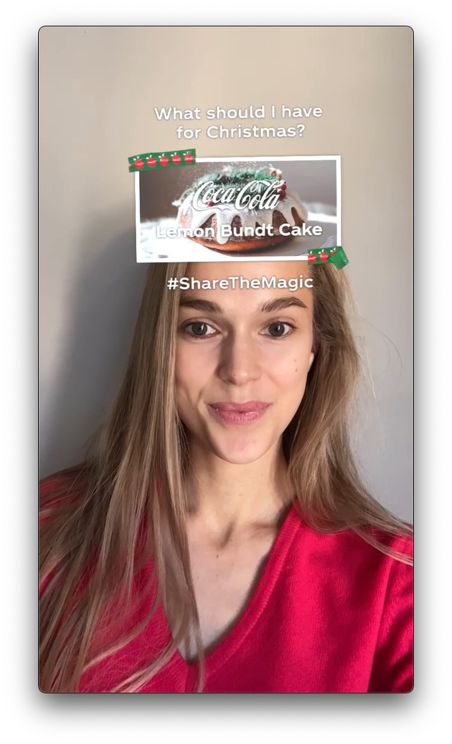 coca cola share the magic ar filter instagram